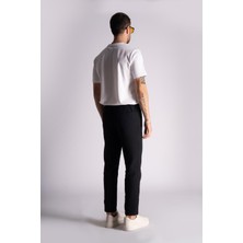 Braccas Pamuk Comfort Fit Jogger Bel Pantolon  Siyah