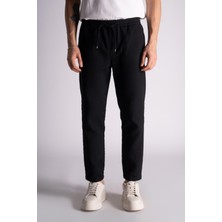 Braccas Pamuk Comfort Fit Jogger Bel Pantolon  Siyah