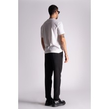 Braccas Slim Fit Jogger Bel Pantolon  Siyah