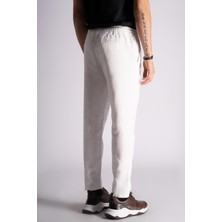 Braccas Slim Fit Jogger Bel Pantolon  Ekru