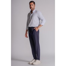 Braccas Erkek Yandan Cepli Beli Lastikli Relaxed Fit Jogger Pantolon Gri