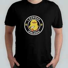 Pixxa Katil Civciv %100 Pamuklu Bisiklet Yaka T-Shirt Model - 1