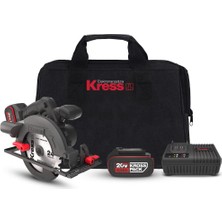 Kress KUE12.1 20 Volt 4.0 Ah Li-Ion 165 mm Çift Akülü Kömürsüz Profesyonel Daire Testere