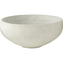 Laromita Decoration Mılo Seramik Yayvan Saksı / M