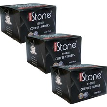 Stone Çay Kahve Ahşap Tahta Karıştırıcı 11 cm 1000'LI 3 Paket Toplam 3000 Adet