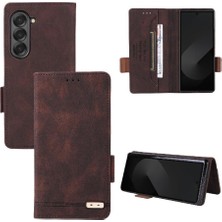 YH Market Toka ile Samsung Galaxy Z Flip 6 Kart Tutucu Kapak Için Flip Case (Yurt Dışından)