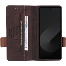 YH Market Toka ile Samsung Galaxy Z Flip 6 Kart Tutucu Kapak Için Flip Case (Yurt Dışından)