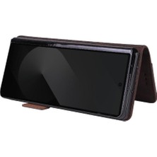 YH Market Toka ile Samsung Galaxy Z Flip 6 Kart Tutucu Kapak Için Flip Case (Yurt Dışından)