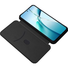 YH Market Oneplus Nord Ce4 Lite Kart Ekleme Manyetik Karbon Fiber Için Flip Case (Yurt Dışından)