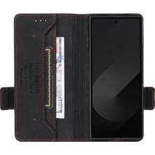 YH Market Toka ile Samsung Galaxy Z Flip 6 Kart Tutucu Kapak Için Flip Case (Yurt Dışından)