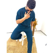 Elku Moda Pantolon Terletmez Esnek Likralı Yumuşak Dokulu Oversize Cepli Rahat Kesim Eşofman Altı