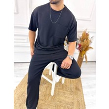 Elku Moda Pantolon Terletmez Esnek Likralı Yumuşak Dokulu Oversize Cepli Rahat Kesim Eşofman Altı