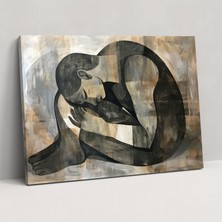 Nötr Soyut Figür Çalışma Duvar Sanatı - Pablo Picasso, Duvar Sanatı, Pablo Picasso, Kanvas, 50X30