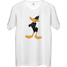 Çakılap Daffy Duck Baskılı Tişört Unisex, Premium Kalite (Rgl-Çf)