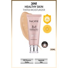 Note 3 in 1 Healthy Skin Tinted Moisturizer 50 SPF+ Renk Ton Eşitleyici Aydınlatıcı Krem