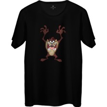 Çakılap Tazmanya Canavari Baskılı Tişört Unisex, Premium Kalite (Rgl-Çf)