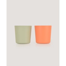 Let's Be Child 2'li Mini Bardak -Peach-Sage Green