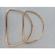 Hobi Durağı Gold Metal 13 cm D Model Çanta Sapı