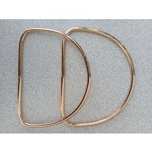 Hobi Durağı Gold Metal 13 cm D Model Çanta Sapı