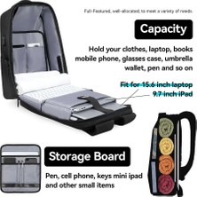 Mark Ryden Protector Ⅰ Laptop Sırt Çantası Yağmurluklu Kilitli USB Şarj Kitli Çanta   MR9405YY_00