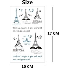 Gigi Giyim Eyfel Kulesi Geçici Dövme