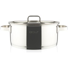 Arow Venita 8 Parça Çelik Tencere Seti - Inox