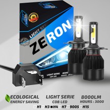 Furens Fiat Tofaş Uzun - Kısa Far Uyumlu Şimşek Etkili Led Xenon Light Series H4