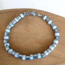 Havlit Taşı Hematit Taşı Bileklik Erkek Bileklik Kadın Bileklik Mıknatıs Klipsli Bileklik