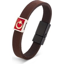 Anı Yüzük Teşkilat Dizisi Bilekliği (Erkek 925 Ayar Gümüş Ay Yıldızlı)