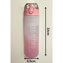 Espas Home 500ML Good Morning Baskılı Mat Motivasyon Su Matarası