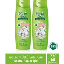 Wash & Go Yasemin Özlü Şampuan 360 ml X2 Adet