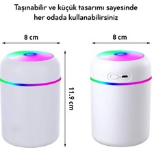 H2o USB 'li ve Işıklı Ultrosonik Hava Nemlendirici ve Buhar Makinesi