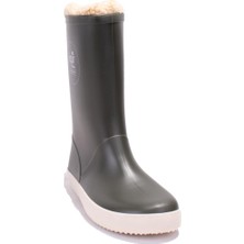 Igor W10207BB Splash Nautico Borreguito Haki Kürklü Erkek Çocuk Yağmur Çizme