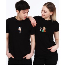 Elbiseciniz Sevgili Kombini Baskılı Unisex Tişört (Tek Adet Fiyatıdır. Kombin Için Ayrı Ayrı Sipariş Veriniz)