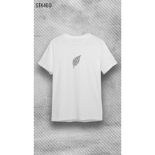 Elbiseciniz Beyaz %100 Pamuk Süprem Bisiklet Baskılı T-Shirt