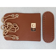 Hobi Durağı Likya 20*15 cm  Salpalı Deri Çanta Seti