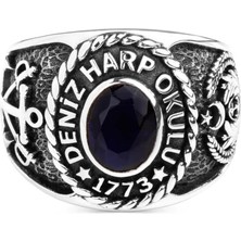 Anı Yüzük Klasik Tasarım Deniz Harp Okulu Yüzüğü (Büyük Boy)