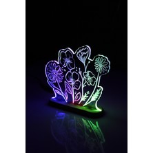 Çiçek LED Lamba / Gece Lambası / Dekoratif Aydınlatma / Işıklı Çiçekler / Flowers Ambians Işığı