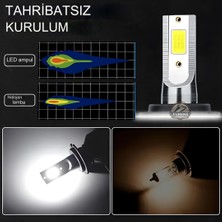 Furens Ford Focus 2 2005-2008 Kısa Far Uyumlu Şimşek Etkili Led Xenon Pro Series H7