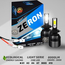 Furens Ford Focus 2 2005-2008 Uzun Far Uyumlu Şimşek Etkili Led Xenon Light Series H1