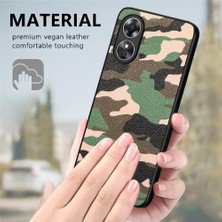 Oppo A17 Hafif Anti Damla Camo Tasarım Kablosuz Şarj Için Kılıf (Yurt Dışından)