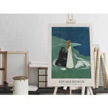 Modern Kanvas Tablo Edvard Much Sanatsal Tablo Salon Duvar Dekor Cafe Dekor Duvar Tablosu