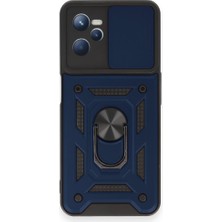 Ceponi Realme C35 Kılıf Pars Lens Yüzüklü Silikon