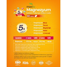 Maxiliv Magniful Magnezyum 60 Tablet | 5 Formda Yüksek Emilimli Magnezyum Takviyesi