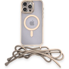 Ceponi Apple iPhone 14 Pro Kılıf Divo Lazer Askılı Magsafe Kapak