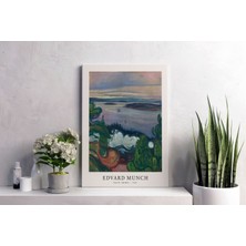 Pegziz Salon Duvar Dekorasyonu Sanatsal Tablo Edvard Munch Kanvas Tablo Oda Duvar Dekor