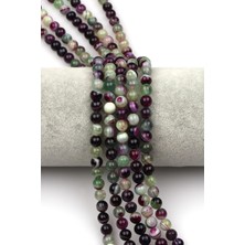 Alibaba Doğaltaş Madagaskar Akik Doğal Taş Dizi 6 mm Küre Kesim