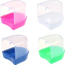 Huoxun Shop B Mavi Stil 1 Adet Plastik Kuş Su Banyosu Kutusu Papağanlar Muhabbet Kuşu Asılı Kuş Banyosu Kafes Küvet Kuş Banyo Kuş Su Banyo Küveti Evcil Kuş Kasesi (Yurt Dışından)