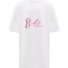 Lumberjack Gl Barbıe 11GFG532 4fx Beyaz Kız Çocuk Kısa Kol T-Shirt