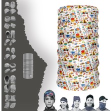 E-Taktik Camping Malzemeleri Desenli Boyunluk Maske Baf Bandana